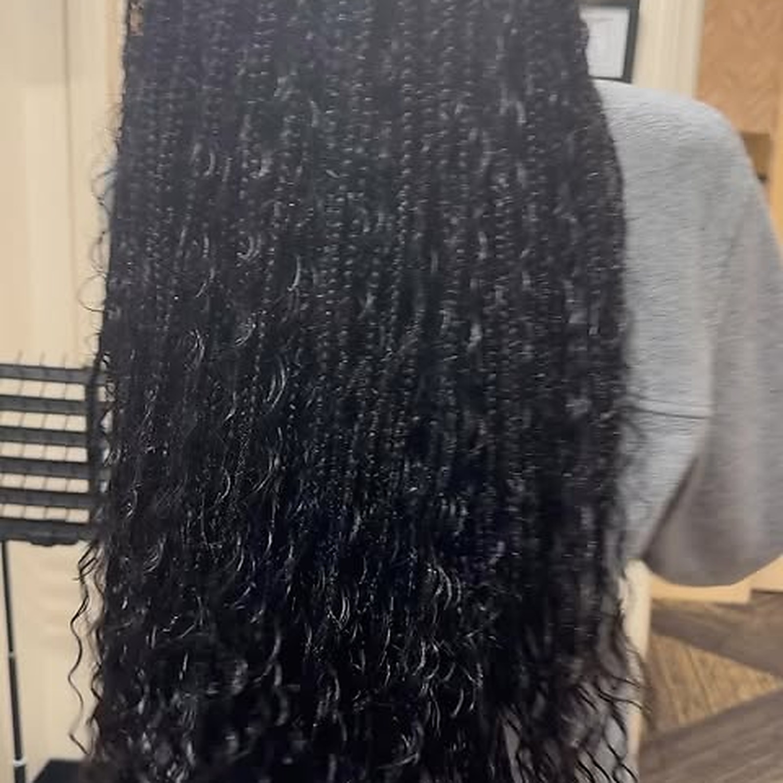 Small Bohemian braids — Curl carried the full length, not only the ends